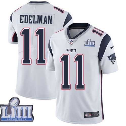 Youth Nike Patriots 11 Julian Edelman White 2019 Super Bowl LIII Vapor Untouchable Limited Jersey,We sell and wholesale Youth Nike Patriots 11 Julian Edelman White 2019 Super Bowl LIII Vapor Untouchable Limited Jersey on line form chian!